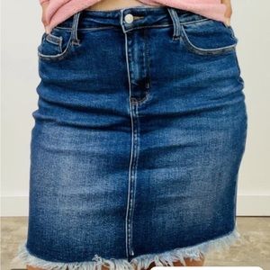Judy blue denim skirt